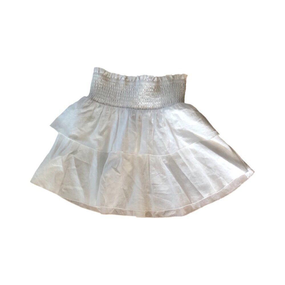 High Waist Ruffle Hem Skirt - Picture 2 of 3